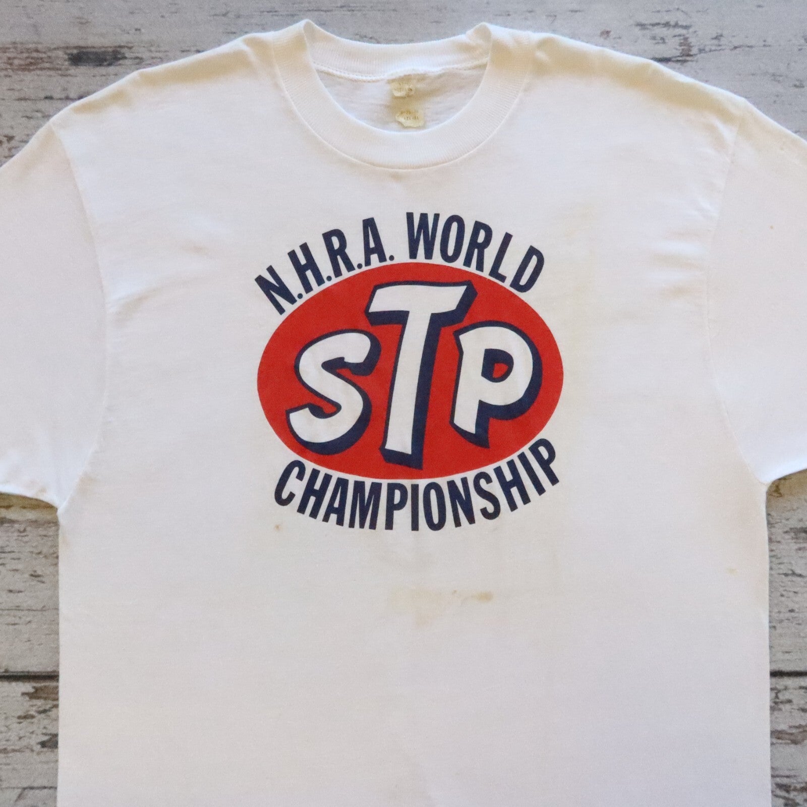 Vintage STP NHRA National Hot Rod Association Championship Tshirt Size XL