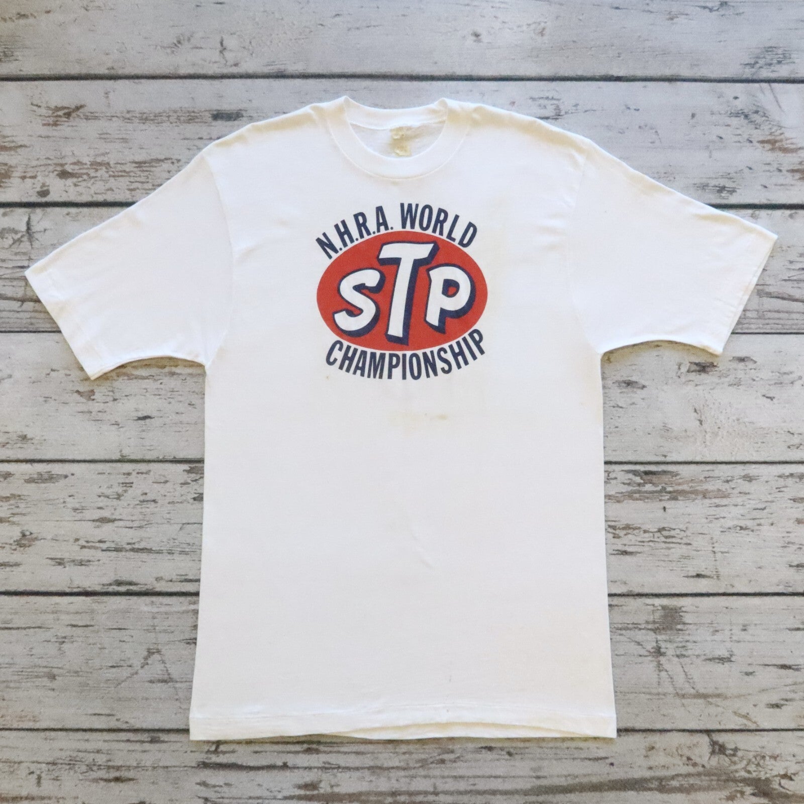 Vintage STP NHRA National Hot Rod Association Championship Tshirt Size XL