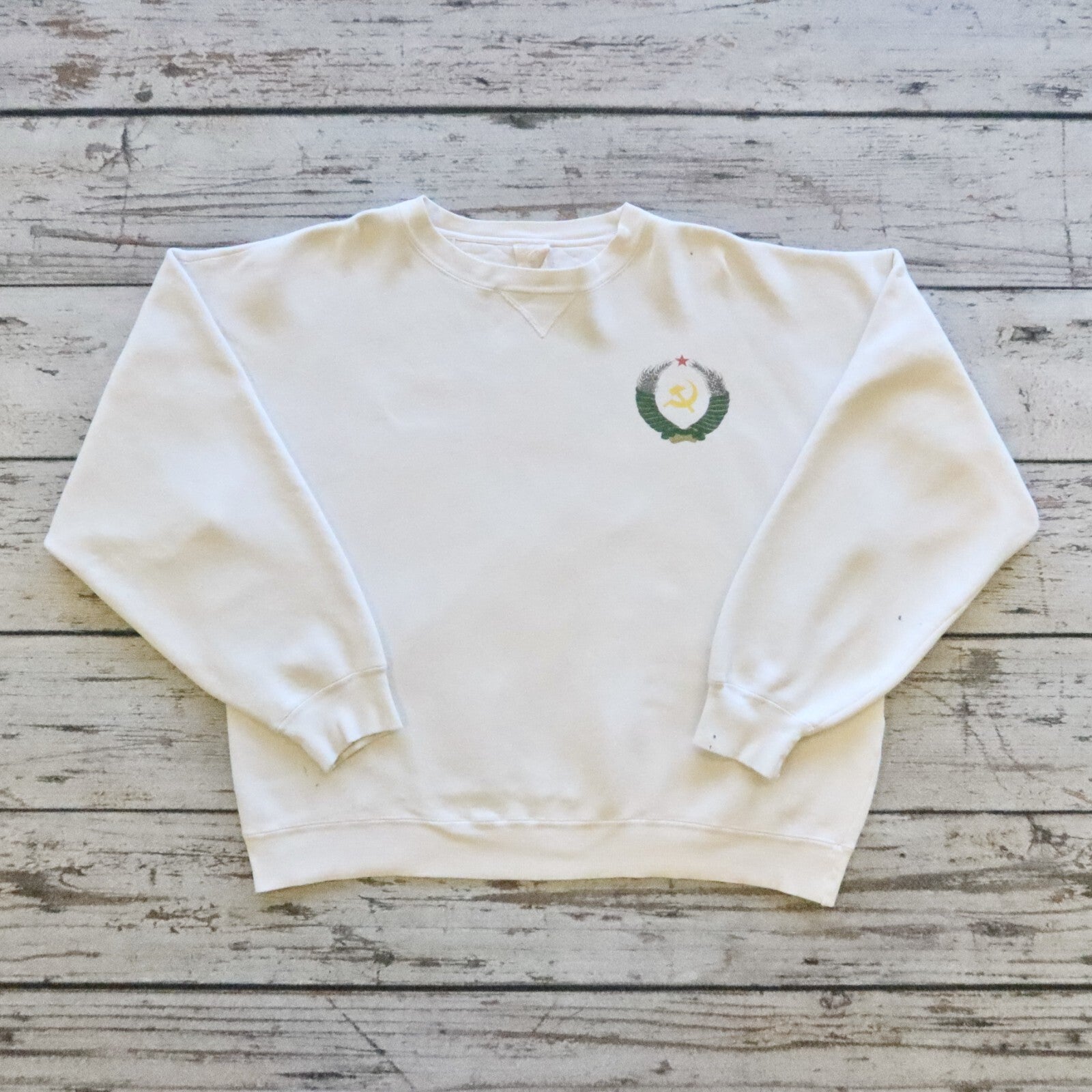 Vintage 90s Soviet Union CCCP Crewneck Sweatshirt Rare