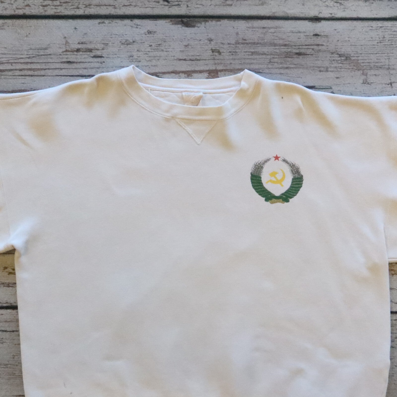 Vintage 90s Soviet Union CCCP Crewneck Sweatshirt Rare