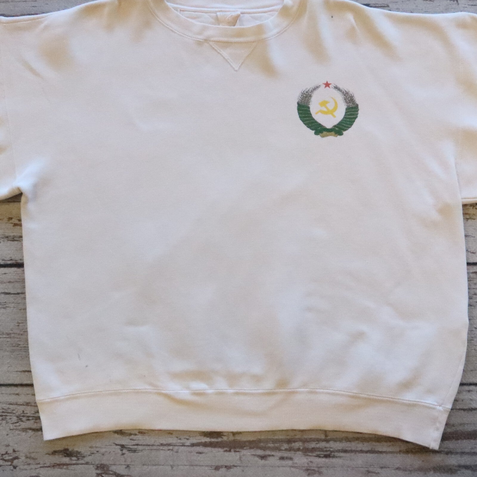 Vintage 90s Soviet Union CCCP Crewneck Sweatshirt Rare