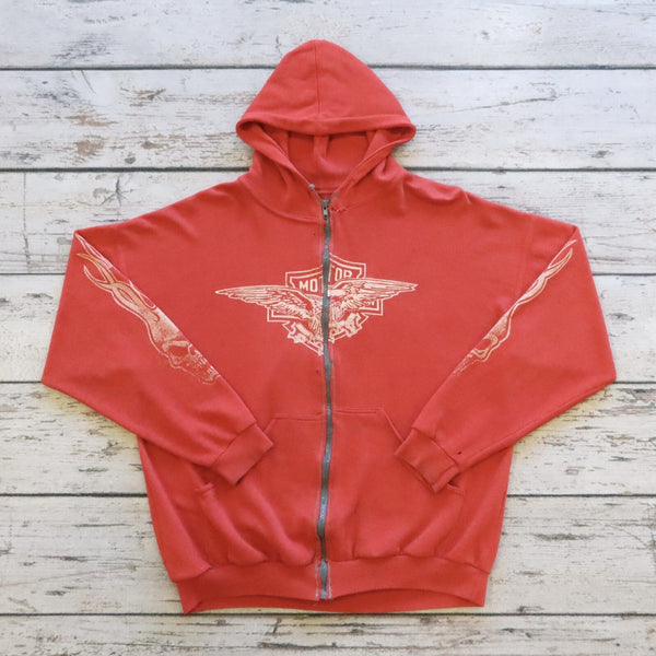 Vintage Custom Harley Davidson Holland Zip Hoodie Sweatshirt