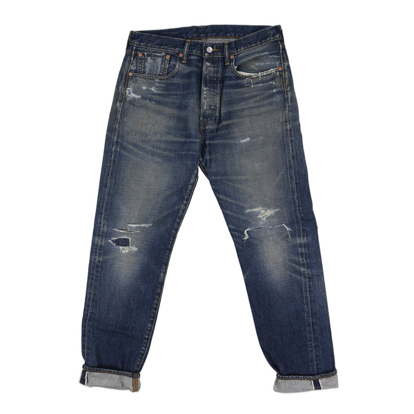 New Sample Levis 501 Distressed Selvedge Denim Jeans