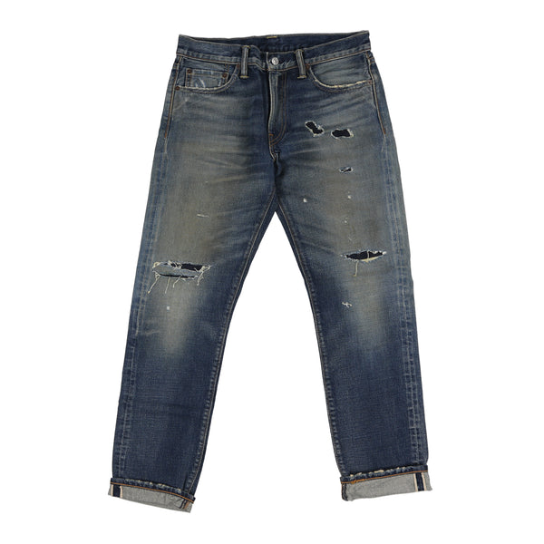 New Sample Levis 511 Distressed Cone Selvedge Denim Jeans