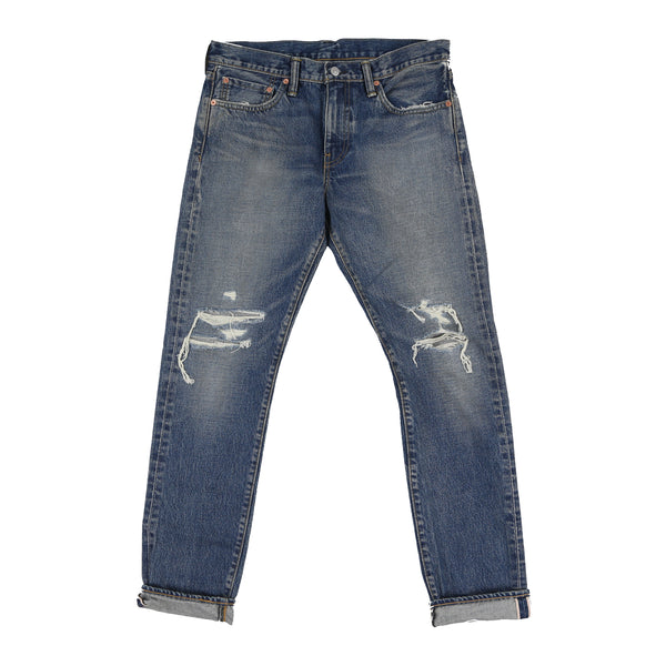 New Sample Levis 511 Distressed Selvedge Denim Jeans