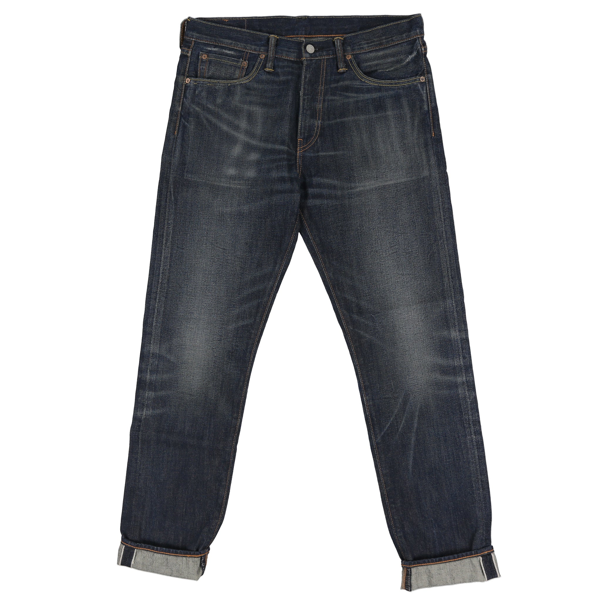 New Levis 508 Distressed Selvedge Denim Jeans