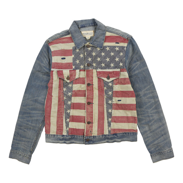 NWT Ralph Lauren Denim & Supply USA Flag Trucker Jacket